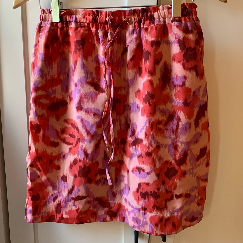 Pink print skirt